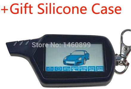 B9 Lcd Afstandsbediening + Case Voor Russische Twee Weg Auto Alarmsysteem Motor Starten Starline B9 Twage Sleutelhanger kgb FX-7 FX7 Fx 7