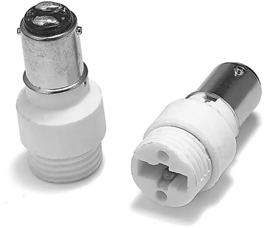 BA15D to G9 Adapter Male BA15D to G9 Female Power Adapter Lamp Holder Converter Base Socket LED Light Bulb Extend Plug