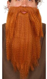 Baard golvend lang ros Rood - Zalm