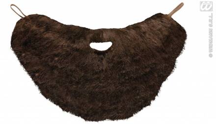 Baard met snor bruin Bruin - Kastanje