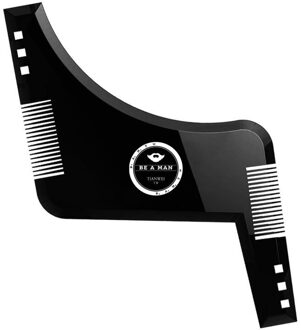 Baard Stijl Kam Multi-Functionele Mannen Snor Moulding Styling Tools Template Borstel Haar Baard Template