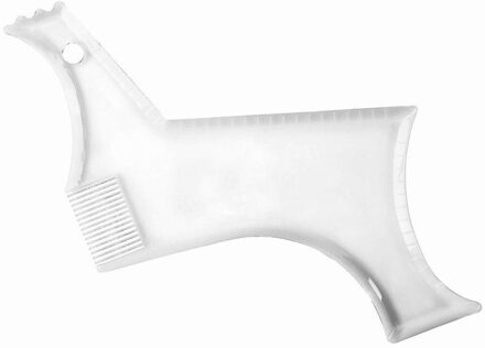 Baard Styling Tools Vormgeven Sjabloon Kam Kapper Symmetrie Lijn Upmen Baard Zorg Vorm Styling Kam Trimmen Guide Template Heerser wit