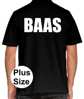 BAAS grote maten poloshirt zwart voor heren 3XL