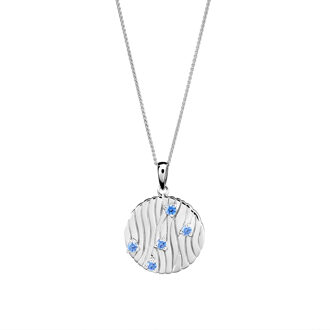 'Babette' Dames 925 Sterling Zilveren Set: Ketting + Oorbellen + Ring - Zilver SET-7504 - N