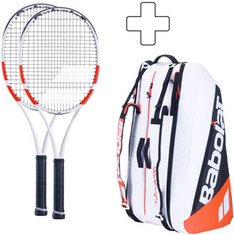Babolat 2x 18x20 Plus rackettas wit - 4