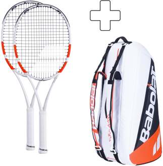Babolat 2x Lite Plus rackettas wit - 0,1,2,3