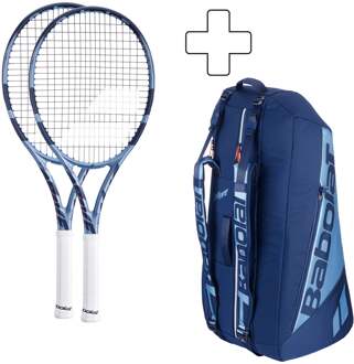 Babolat 2x Pure Drive Lite Plus rackettas blauw - 3