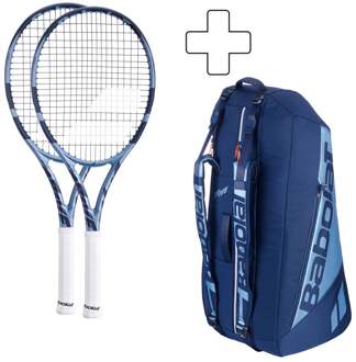 Babolat 2x Pure Drive Lite Plus rackettas blauw