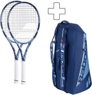 Babolat 2x Pure Drive Lite Plus rackettas blauw