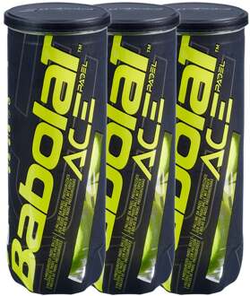 Babolat 3x verpakking 3 stuks Ace Padel X3 geel - nosize