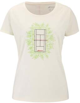 Babolat EX Message T-shirt Dames-crème - XS