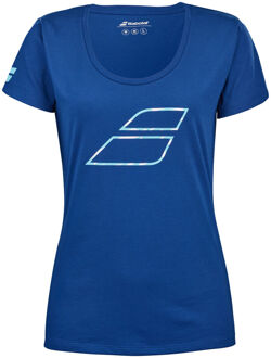 Babolat Exercise Flag T-shirt Dames blauw - S