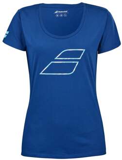 Babolat Exercise Flag T-shirt Dames blauw - XS,S,M,L,XL
