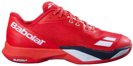 Babolat JET M4 CLY Tennisschoenen Heren-rood, wit - 44