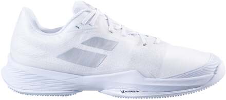 Babolat Jet Mach 3 Tennisschoenen Dames-Wit,Zilver - 38,38.5,39,40,40.5,41,42,42.5,43