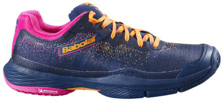 Babolat Jet Ritma Padel Schoen Dames-Donkerblauw,Pink - 38.5