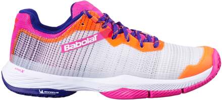 Babolat Jet Ritma Padel Schoen Dames-Wit,Veelkleurig - 36.5,37,38,38.5,39,40,40.5,41,42