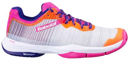 Babolat Jet Ritma Padel Schoen Dames-Wit,Veelkleurig - 38