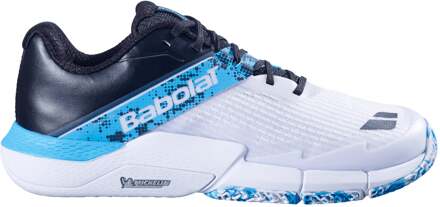 Babolat Movea 2 Padel Schoen Heren-Wit,Lichtblauw - 39,40,40.5,41,42,42.5,43,44,44.5,45,46,46.5,47,48