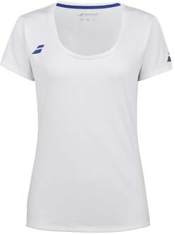 Babolat Play Cap Sleeve T-shirt Dames wit - XS,S,M,L,XL,XXL