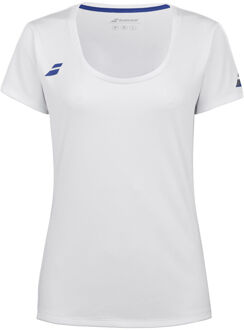 Babolat Play Cap Sleeve T-shirt Dames-Wit - XS,S,M,L,XL,XXL