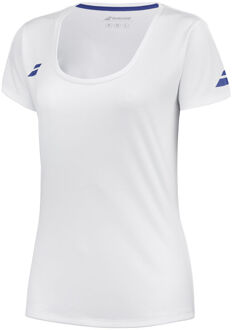 Babolat Play Cap Sleeve T-shirt Meisjes-Wit - 128