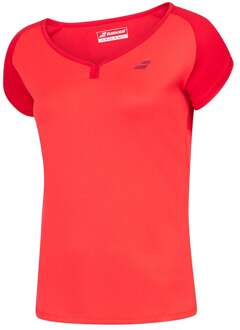 Babolat Play Capsleeve T-shirt Meisjes lichtrood - 128