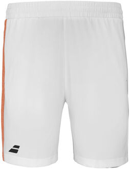 Babolat Play Shorts Jongens-Wit,Oranje - 128,140,164