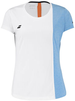 Babolat Play Tanktop Meisjes-Wit,Lichtblauw - 128,164