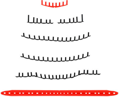 Babolat Pure Strike 100 Set snaarbeschermers rood - nosize