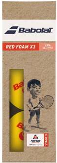Babolat Red Foam (Stage 3) Zak Met 3 Stuks geel - nosize