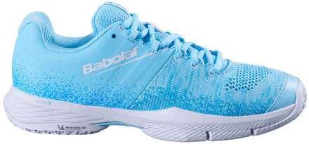 Babolat Sensa Dames Padel Schoen Dames-Lichtblauw,Rood - 38.5