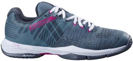 Babolat Sensa Padel Schoen Dames-Donkerblauw,Wit - 36.5,37,38,38.5,39,40,40.5
