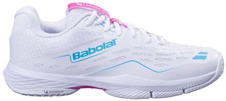 Babolat Sensa Rise Dames Padel Schoen Dames-Wit,Rood - 40.5