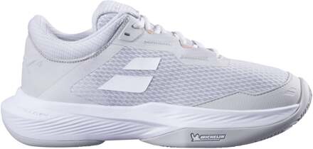 Babolat SFX 4 Tennisschoenen Dames-Lichtgrijs,Wit - 36.5,37,38,38.5,39,40,40.5,41,42,42.5,43