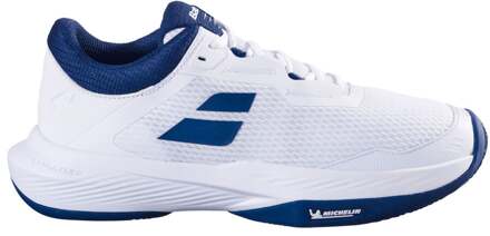 Babolat SFX 4 Tennisschoenen Heren-Wit,Donkerblauw - 44