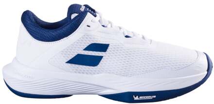 Babolat SFX 4 Tennisschoenen Heren-Wit,Donkerblauw - 49