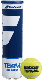 Babolat Team all court tennisballen (pak van 4) Geel - One size