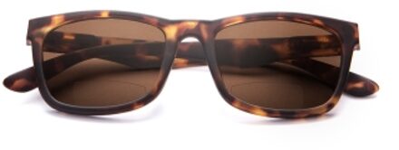 Babsee Babsee-zonnebril met leesgedeelte model Neil- Mat Havana Bruin - Sterkte +1.5