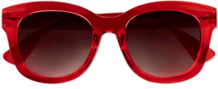 Babsee Babsee-zonnebril met leesgedeelte model Nina-Doorzichtig rood - Sterkte +2.0