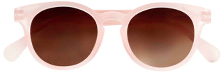 Babsee Babsee-zonnebril met leesgedeelte model Piet-Doorzichtig roze  - Sterkte + 1.5