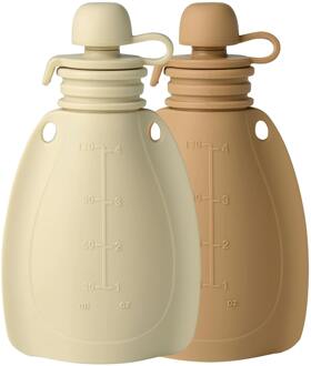 Baby Accessoires Mininor Smoothie Bottle Beige/Caramel 120 ml 2 st