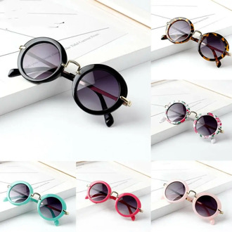 Baby Accessories Stylish Child Kids Boys Girls Children Goggles Retro Anti-UV400 Sunglasses Fashion Kids Props Gifts