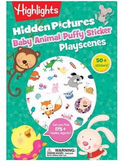 Baby Animal Hidden Pictures Puffy Sticker Playscenes: Baby Animal Hidden Pictures Puffy - Highlights