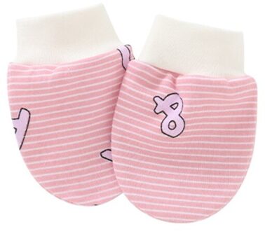 Baby Anti Krassen Zachte Katoenen Handschoenen Pasgeboren Bescherming Gezicht Scratch Mittens 4