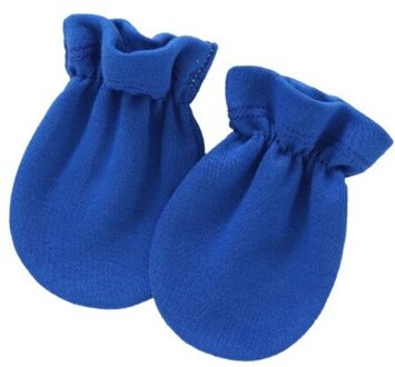 Baby Anti Krassen Zachte Katoenen Handschoenen Pasgeboren Bescherming Gezicht Scratch Mittens N7ME saffier