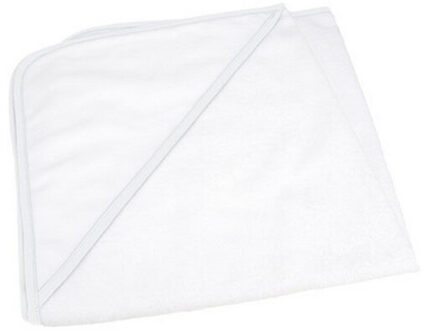 Baby babiezz sublimatie handdoek met capuchon Wit - One size