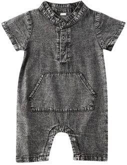 Baby Baby Jongens Denim Outfit Shorts Mouwen Romper Jumpsuit Katoen Zomer Kleding 0-18Months 1 / 9m
