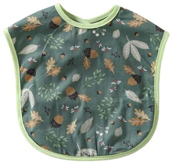 Baby Baby Zachte Katoen Speeksel Handdoek Waterdicht Afdrukken Burp Doek Voeden Bib 54DA 1