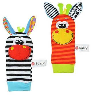 Baby Baby Zachte Rammelaars Handbells Hand Voet Vinders Sokken Developmental Toy Rattles